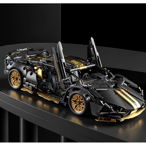 Mô hình lắp ráp siêu xe Lambo Black tỉ lệ 1:14 đồ chơi lắp ráp xe ô tô điều khiển quà tặng cho bé