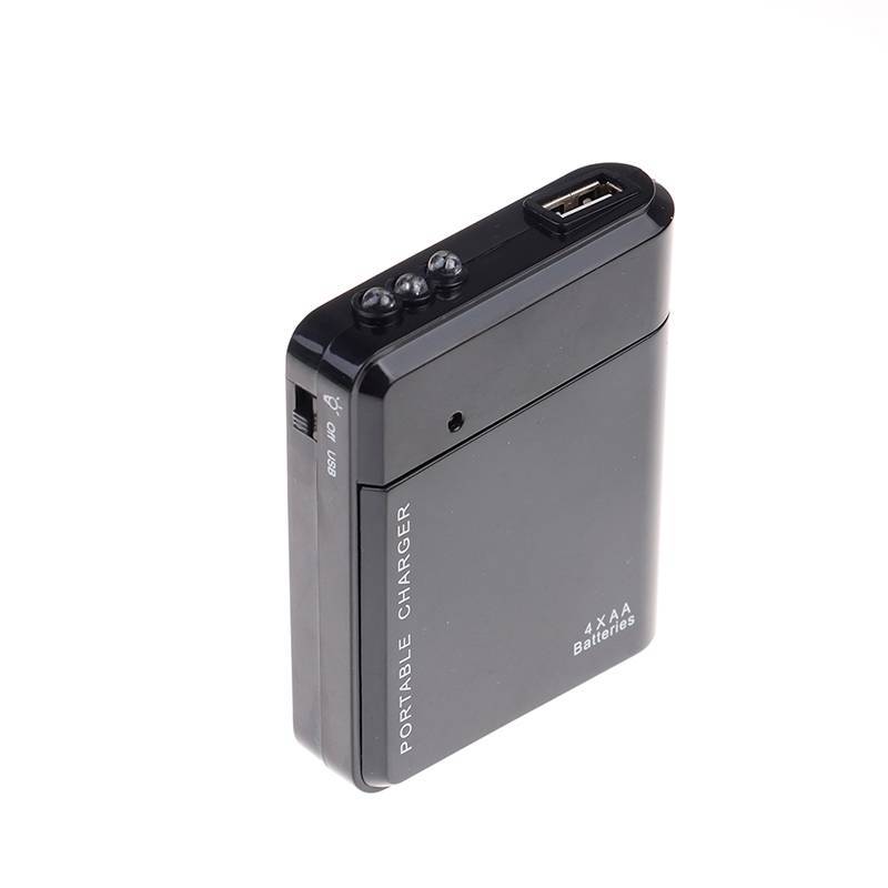 [KvJJL-t] 1 Pc Usb 4 Aa Pin Sạc Khẩn Cấp Di Động Đa Năng Sạc Điện Thoại Mới