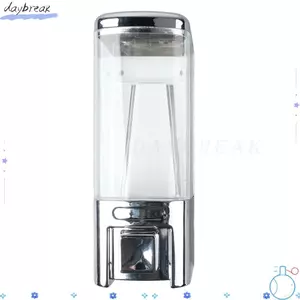 Hộp đựng xà phòng DAYBREAK, Hộp đựng xà phòng cầm tay dung tích 480ml một đầu, Hộp đựng Gel xà phòng bằng nhựa bạc có thể đổ lại Dầu gội Lotion Body Wash