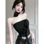 Gợi Cảm Gợi Cảm Hot Girl Phong Cách Thiết Kế Cảm Giác Niche Top Nữ Mùa Hè Phong Cách Mới Ngoài Vai Dây Đeo Ngoài Đeo Tính Khí Xù Slim fit Gợi Cảm Phong Cách Không Eo Nóng Phong Cách Hàng Ngày Chúng Ta