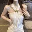 Pháp Retro Gợi Cảm Hot Girl Phong Cách Thiết Kế Niche Top Nữ Mùa Hè Phong Cách Mới Một Vai Dây Cổ Không Đều Nẹp Rộng Ôm Hơn Áo yếm Phong Cách Bán Chạy Hàng Ngày Quần Áo Nữ