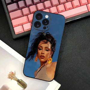 TP-2 Singer D-Doja Cat Ốp Điện Thoại IPhone 17 16 15 14 13 12 11 Pro Max Plus Mini Đen Mờ Vỏ Mềm Funda