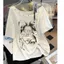 Thời Trang Off-the-Shoulder Nữ Tay Ngắn 2026 Nơ In Hình Cổ t-Sleeve Đính Rời Top Quần Áo Nữ Giao Hàng Ngày 24 tháng 5.19