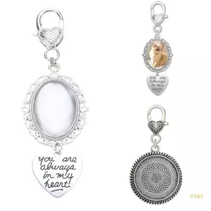 Ở Lại Khung Ảnh Pin Với Mặt Dây Chuyền Hình Bầu Dục Khung Trâm Cài Cho Tiệc Cưới Cô Dâu Ve Áo Pin Phụ Kiện Đảng Accesso