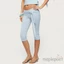 MAPLEPOET-Quần Capri mùa hè dành cho nữ Quần crop Slim Fit với chi tiết eo bên để giải trí hàng ngày