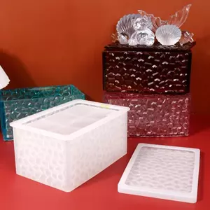 Flgo Nhựa Hộp Bảo Quản Khuôn Nhựa Silicon Hộp Khuôn Hình Chữ Nhật Nhựa Dính Đúc Khuôn Cho Hộp Trang Sức Trượng Contai