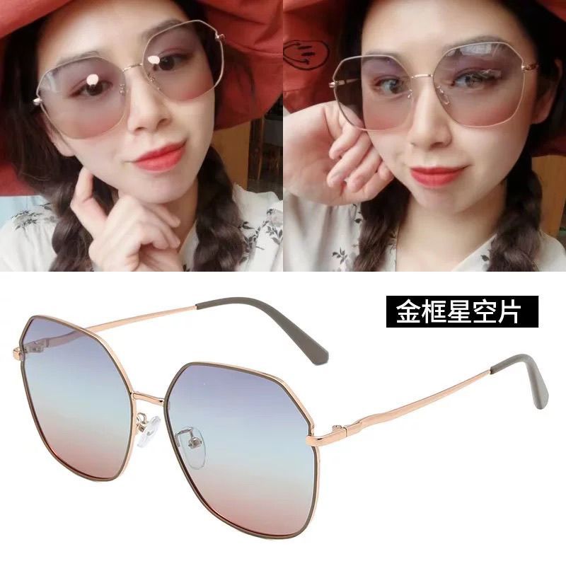 Kính râm lái xe cao cấp 2026 Kính râm phong cách mới Chống tia cực tím dành cho nữ có thể được trang bị kính cận thị với độ 26.3.22
