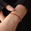 Springevenstar Handmade Hạt Vòng Tay Dây Đỏ Có Thể Điều Chỉnh Chuyển Luy Hạt Phong Cách Đơn Giản Tình Bạn Vòng Tay Trang Sức Mỹ Quà Tặng Springevenstar