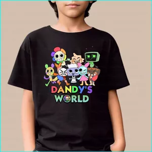 SY3 Dandys World Cosplay vải mùa hè trẻ em người lớn Áo thun Anime tay ngắn hàng đầu YS3