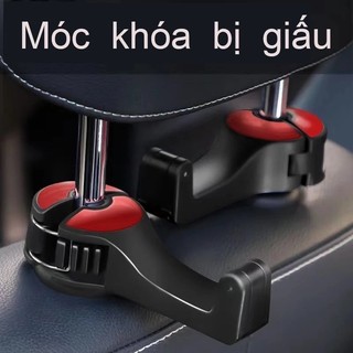 Móc treo đồ trên ô tô gài trước sau ghế kèm giá đỡ kẹp điện thoại trên xe tiện lợi thiết kế chắc chắn cao cấp