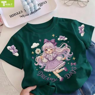 COD✅ (Hồ Chí Minh)Kids T Mall Áo phông tay ngắn In hình hoạt hình Áo Kiểu rộng và ấn tượng Trẻ em thời trang #VN605