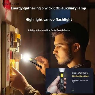 [sportoutdoor] Đèn pin móc khóa LED có thể sạc lại 550LM Đèn pin cầm tay bỏ túi Đèn lồng làm việc lũ lụt có nam châm cho trường hợp khẩn cấp [ra ngoài]
