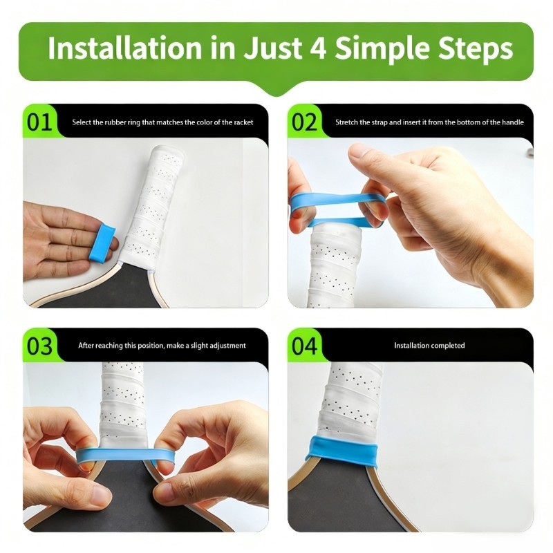 ONE Silicone Grip Cover Tay Cầm Bọc Cho Pickleballs Mái Chèo Thiết Kế Chống Trơn Trượt Tăng Cường Kiểm Soát Dễ Dàng Thiết Lập Trong Các Loại Co