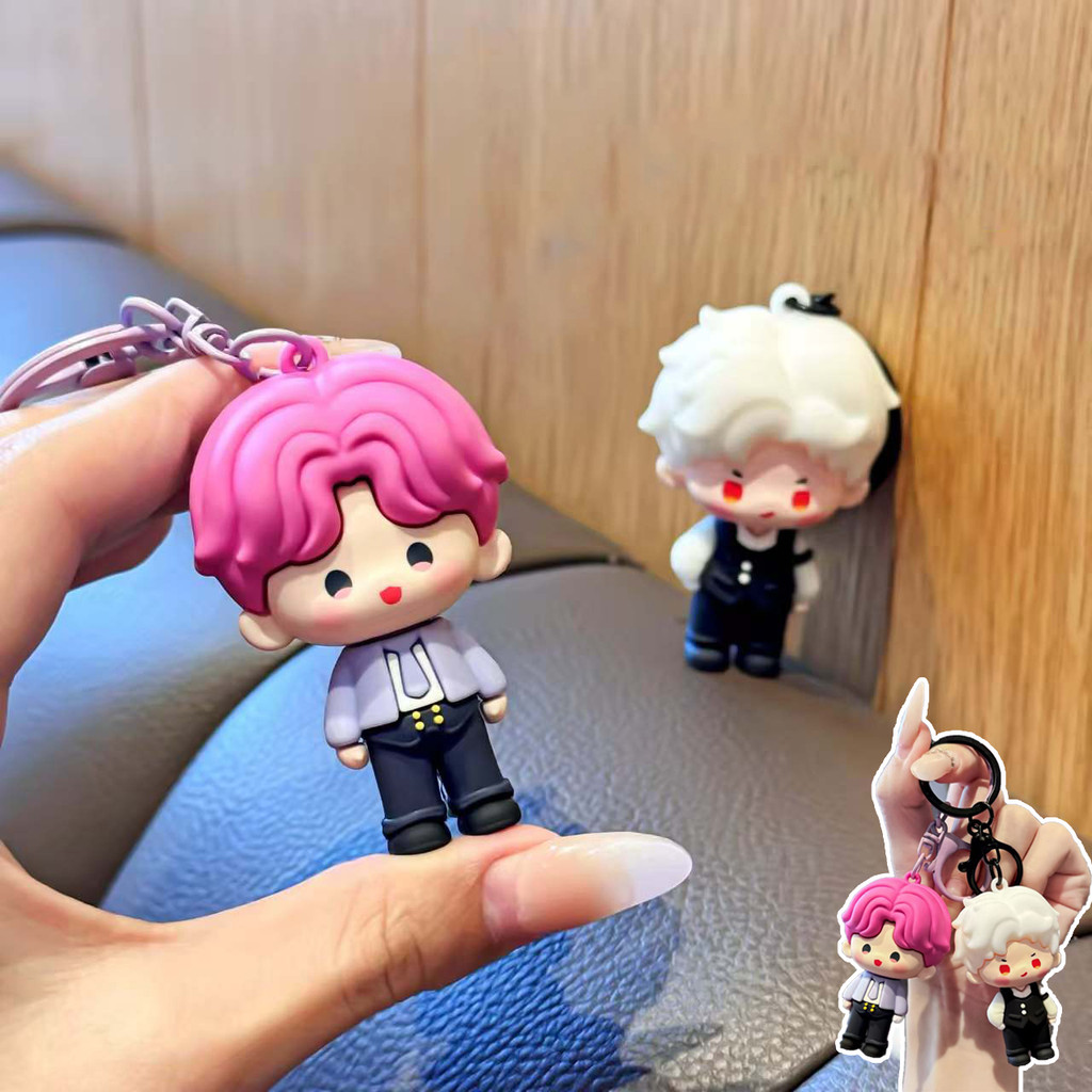 Trò Chơi Mới Tình Yêu Và Deepspace Xavier Zayne Rafayel Sillus Caleb Cosplay Móc Chìa Khóa Silicon Móc Khóa Hình Mặt Dây Chuyền Móc Khóa Jewely