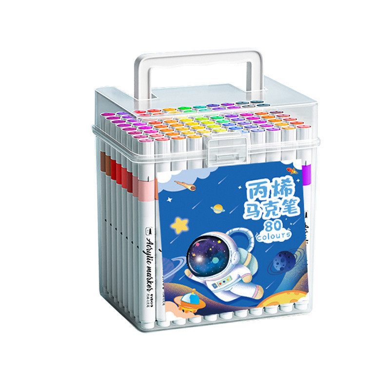 Acrylic Bút Đánh Dấu Sinh Viên Trẻ Em Nghệ Thuật Chuyên Dụng Có Thể Giặt Được Màu Nước Bút Graffiti Bàn Chải Opaque Màu Có Thể Xếp Chồng Màu602025.12.9