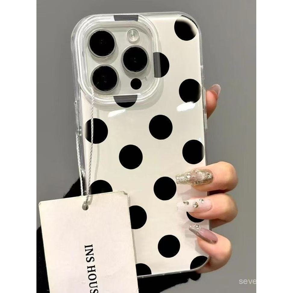 Ốp Điện Thoại Thích Hợp Cho iPhone 7 8 X XS XR XSMAX 11 12 13 14 15 16 17 Pro max Plus Air ins Đơn Giản Chấm Bi Độc Đáo Chấm Bi Chống Sốc Vỏ Bảo Vệ Chống Sốc Bao Gồm Tất Cả ANIB