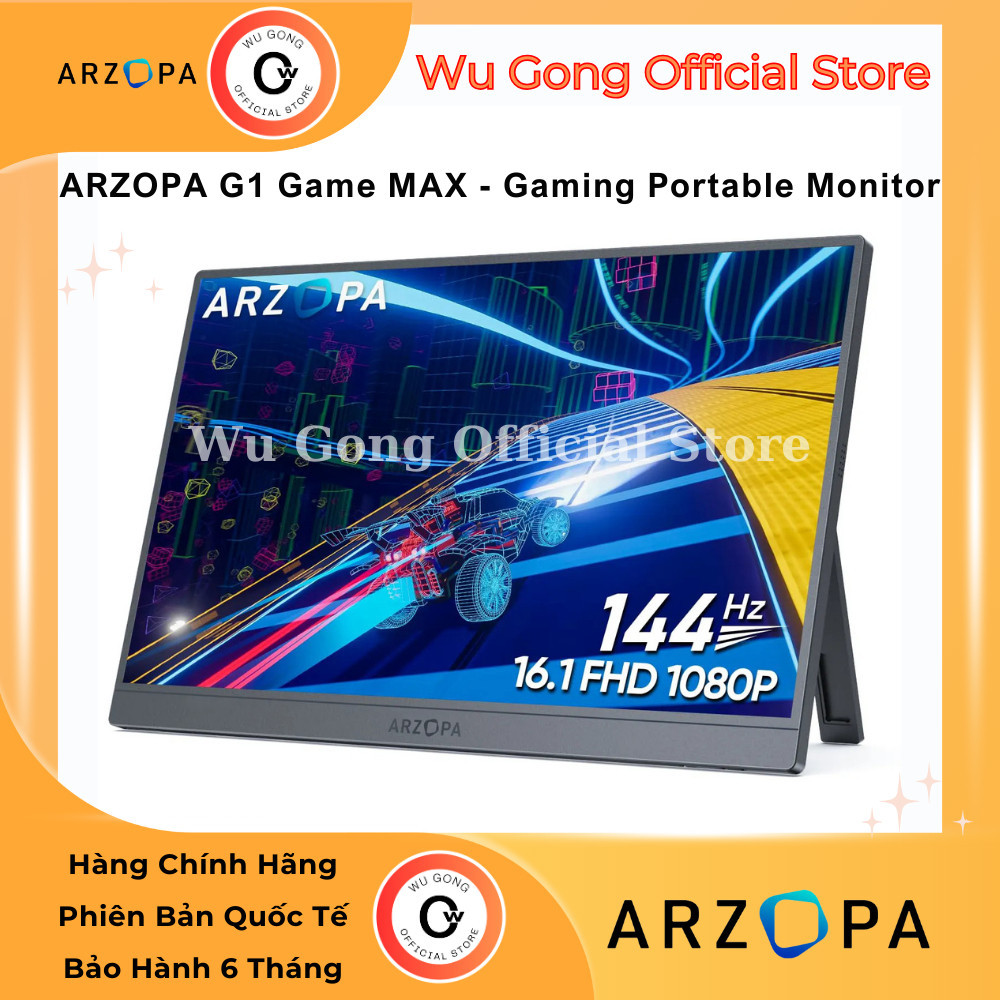 ARZOPA 144 Hz MÀU XÁM - Màn Hình Di Động Arzopa 16.1 Inch Tấm Nền IPS ...