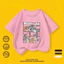 COD (Hồ Chí Minh)DREAMY Áo thun trẻ em màu trắng in hình Mèo và Chuột, thoáng khí, unisex, thời trang và dễ phối đồ