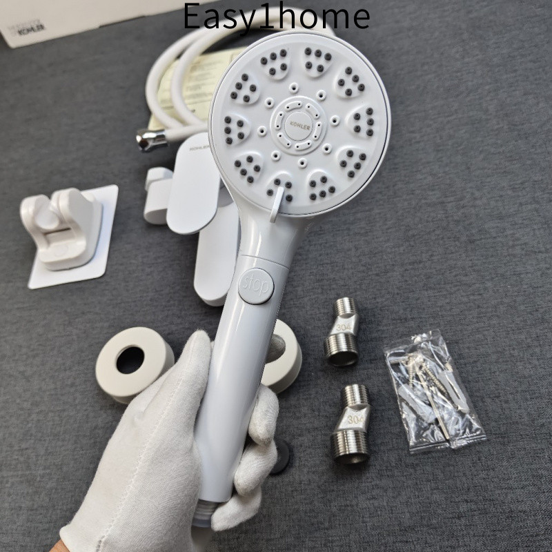 【KOHLER】Vòi sen, vòi sen trộn, van trộn màu trắng, van trộn đồng toàn bộ, vòi nước nóng lạnh, công tắc trộn phòng tắm, b