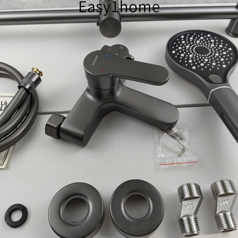 【 KOHLER 】Vòi tắm ba chức năng hoàn toàn bằng đồng 1.0kg Vòi tắm đa chức năng Lõi van Nhật Bản Van trộn nước nóng lạnh V