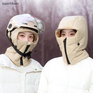 [sportoutdoor] Mũ đi xe đạp mùa đông ấm áp Mũ ngoài trời có tai tích hợp Mũ bảo vệ cổ mùa đông dày dành cho nam và nữ [ra ngoài]