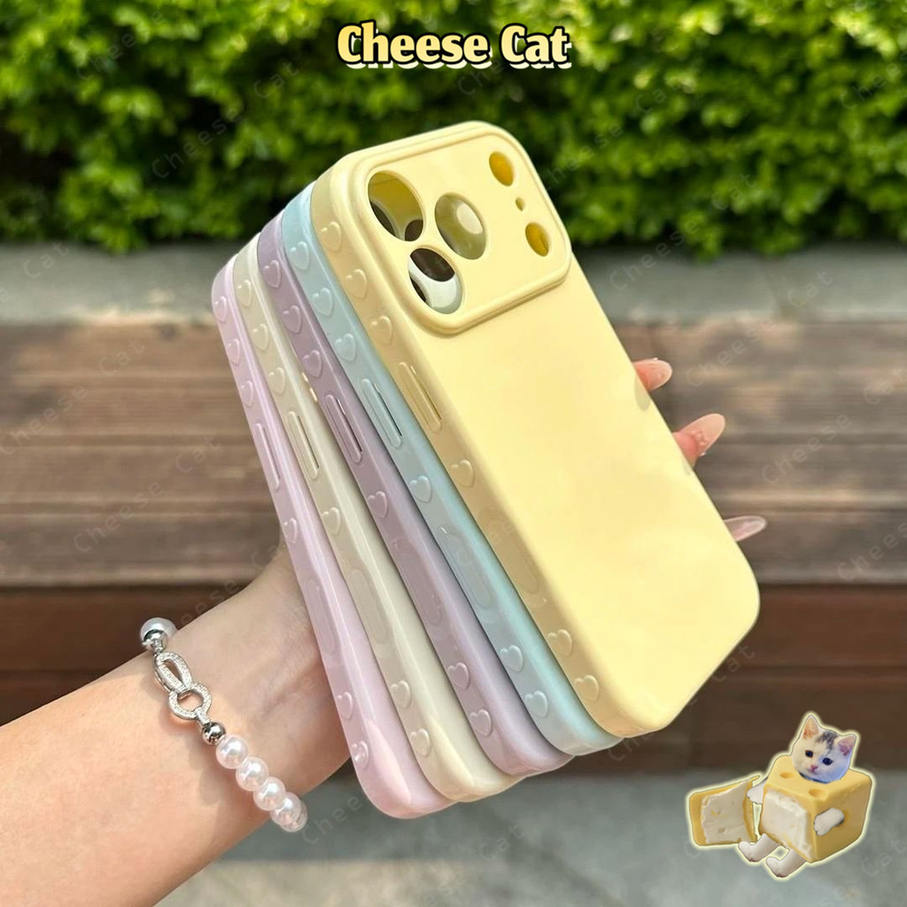 Biến thành 17 Pro Max Hình trái tim ở bên hông ốp điện thoại Ốp điện thoại iPhone cho iPhone 11 12 13 14 15 16 Pro Max