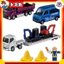 TAKARA TOMY Tomica Gift Let's Build a Town! Tomica Town Construction Site Set Mini Cars Toy for Ages 3 and Up