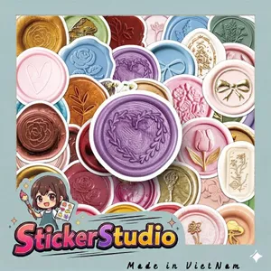 Set Sticker Tem con dấu Chống Nước Dán Laptop Vali Mũ Bảo Hiểm Sổ Tay