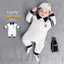 Sơ Sinh Jumpsuit Cotton Nguyên Chất Mùa Thu Quần Áo Bé Quý Ông Áo Liền Quần Phong Cách Anh Bé Trai Sọc Ve Áo Liền Quần Dài Tay