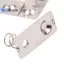 10 chiếc / 21x9mm Pin kim loại thay thế Tấm tiếp xúc lò xo Khe bạc Đẹp