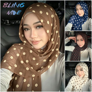 Khăn voan chấm bi phong cách mới xuân hè, khăn in hình, khăn trùm đầu thời trang và thoáng khí, khăn trùm đầu nữ