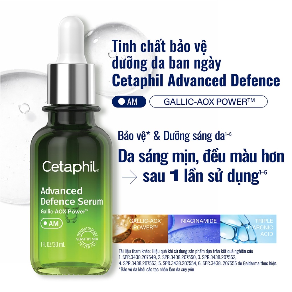 [LIVE] [MỚI] Serum Tinh chất bảo vệ, dưỡng da ban ngày Cetaphil Advanced Defence 30ml