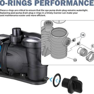 2 Phụ kiện cắm thoát nước bơm bể bơi R0446000 Phụ tùng thay thế hiệu suất cao di động thực tế