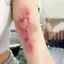 < Honeyba > 4 Tờ Halloween Vết Thương Bruising Hình Xăm Tạm Thời Cosplay Chống Thấm Nước Cánh Tay Mắt Cá Chân Hình Xăm Hình Xăm Giả Lâu Dài Đẹp