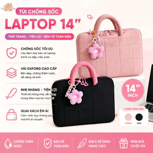 Túi đựng laptop/máy tính bảng, thời trang và tiện dụng, lớp lót chống sốc chần bông, nhiều ngăn.
