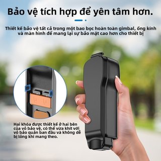 DJI Osmo Pocket 3 Nắp Ống Kính Vỏ Màn Hình Vỏ Cứng ABS Nhung Gimbal Bảo Vệ Du Lịch