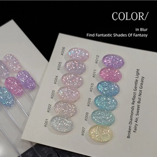 ANNIES Gel kim cương Fairy Dream Broken Diamond Series, mật độ cao, lấp lánh UV LED, keo dán nghệ thuật móng cho tiệm