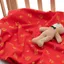 Tốt Lành Đỏ Vải Fu Nhân Vật Màu Đỏ Nguyên Chất Cotton Cho Bé Vải Cotton Bé Loại A Vải Ga Trải Giường Chải Cotton 515