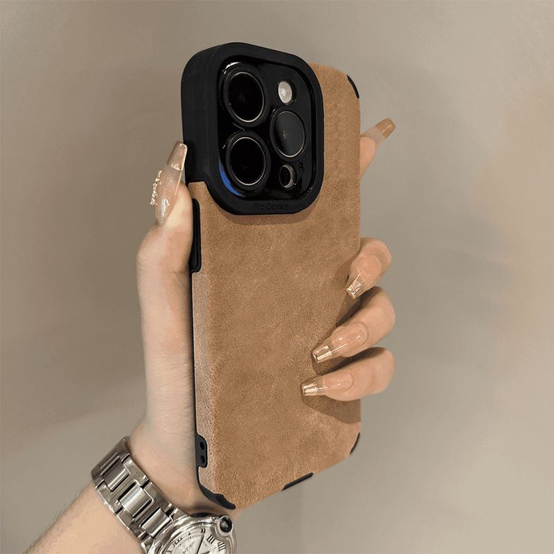 Ốp lưng lông lộn êm ái cho iPhone 17/16/15/14 Pro Max - Chống trơn trượt, giữ ấm tay