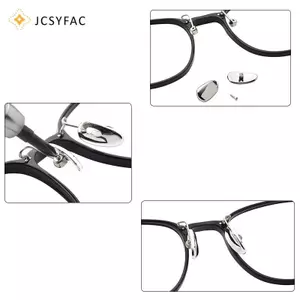 JCSYFAC Kim Loại Siêu Nhẹ Hỗ Trợ Lá Chống Trơn Trượt Miếng Lót Mũi Cao Cấp Chống Dị Ứng Kính Mát Hỗ Trợ Mắt Phụ Kiện Mới