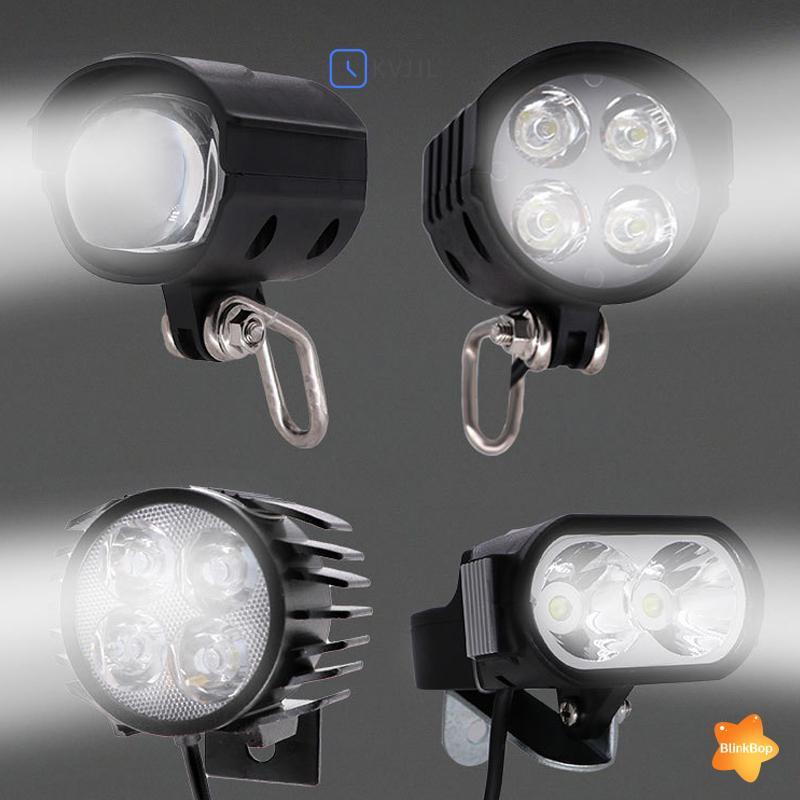 [KvJJL-t] Đèn xe đạp điện 36-72V có còi xe tay ga LED 12W Đèn trước LED chống nước Đèn pha đi xe đạp cho xe đạp điện mới