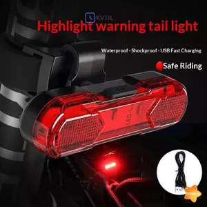 Đèn hậu xe đạp LED USB Đèn cảnh báo an toàn phía sau có thể sạc lại cho xe đạp ban đêm đô thị mới