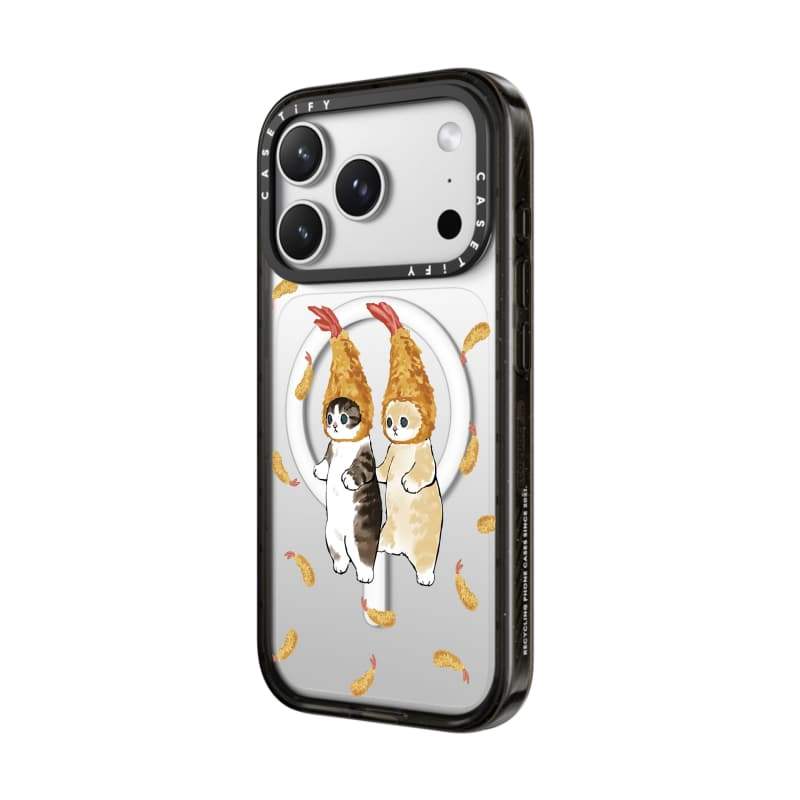 CASECASE X Tôm Đuôi Mèo Đen / Bầu Trời Xanh / Hồng Fizz Kẹo Bộ Sưu Tập Màu Sắc Trong Suốt Cứng Từ Hút Tác Động Cho Apple IPhone 13 14 15 16 17Pro Max Plus Có Hộp