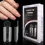 BORAGETE 140 Chiếc Móng Tay Pháp Hình Dạng Kép, Mở Rộng Nhanh Bề Mặt Mờ Bao Phủ Toàn Bộ Khuôn Móng Tay Kép, Với Nội Pháp Dòng 14 Kích Cỡ Đầu Móng Tay Acrylic Mỏng Có Thể Tái Sử Dụng Móng Tay Nghệ Thuật Móng Tay
