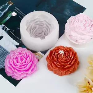 Maybest DIY Lớn Hoa Mẫu Đơn Nến Khuôn Silicon Cho Tiệc Cưới Bữa Tối Nến Làm DIY Handmade Xà Phòng Thủ Công Khuôn Nướng Bánh {VN}