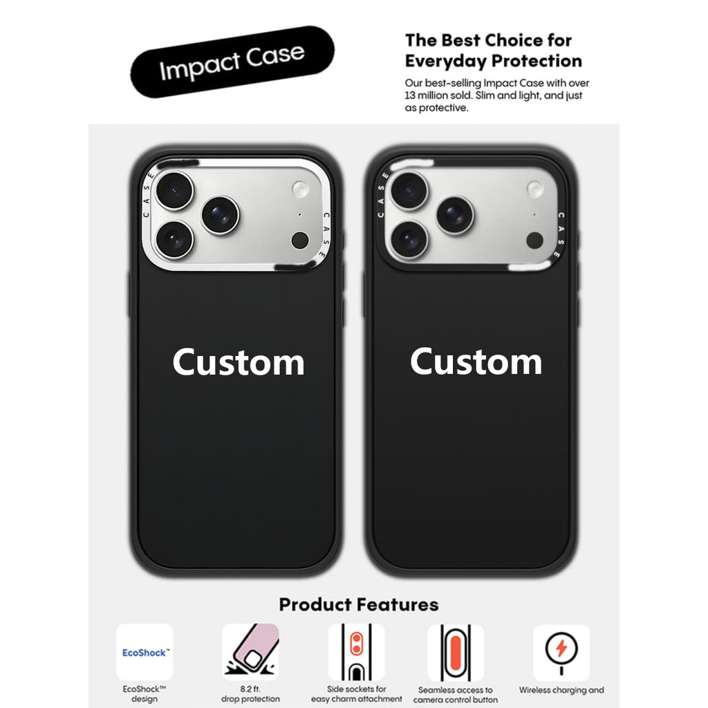 CASECASE X Trắng Vòng Máy Ảnh Phiên Bản Mờ Đen Cứng Hút Từ Tính Tác Động Ốp Lưng Tác Động Cho Apple IPhone 13 14 15 16 17 Pro Max Air Plus Có Hộp
