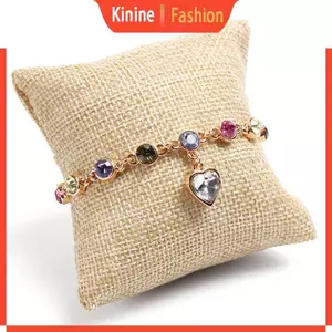 KIN Đồng Hồ Hiển Thị Gối Nhỏ Cotton Và Vải Lanh Gối Đồng Hồ Vòng Tay Trang Sức Trưng Bày Đạo Cụ Vải Lanh Gối Trang Sức Đệm