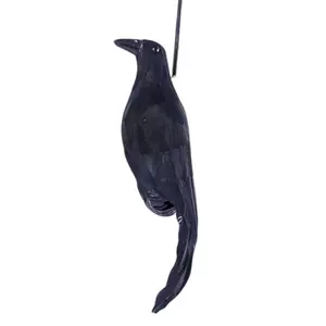 Giả Crow Giả Decoy Raven 12 Inch Handmade Nhân Tạo Chim Mẫu Cho Halloween Đạo Cụ Bãi Cỏ jiwvn
