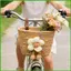 Giỏ Xe Đạp Trẻ Em Tay Dệt Dây Cotton Sang Trọng Trang Trí Hoa Trẻ Em Giỏ Xe Đạp Nhỏ Cho Xe Tay Ga saixit2vn