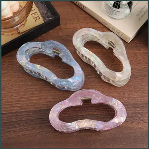 SQ Thời Trang Phong Cách Đơn Giản Kẹp Đám Mây Tính Khí Kẹp Tóc Mặt Sau Đầu Rỗng Phụ Kiện Tóc